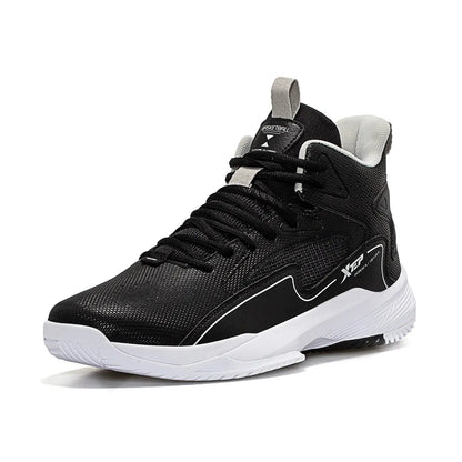 XTEP Men Basketball Shoes Support Wear-Resistant Indoor Training High-Top Outdoor Cushioning Professional Sneakers 879119127057 - Chicchar Fashion