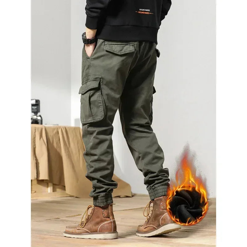 Fleece-Lined Cargo Joggers