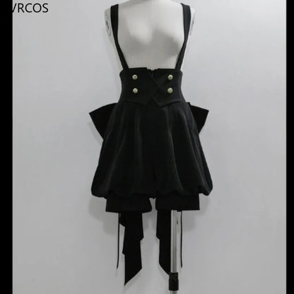 Japanese Gothic Y2K Bow Set