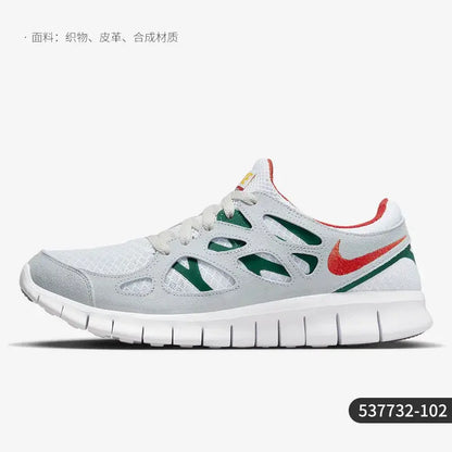 Nike Official Authentic Free Run 2 New Men's Low-Cut Lightweight Running Shoes 537732-102 - Chicchar Fashion