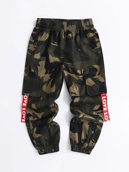 Boys Camo Adventure Pants - Chicchar Fashion