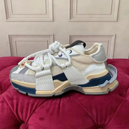 Men's shoes 2025 autumn new versatile breathable sports casual thick sole height increasing Forrest Gump dad shoes low top trend - Chicchar Fashion