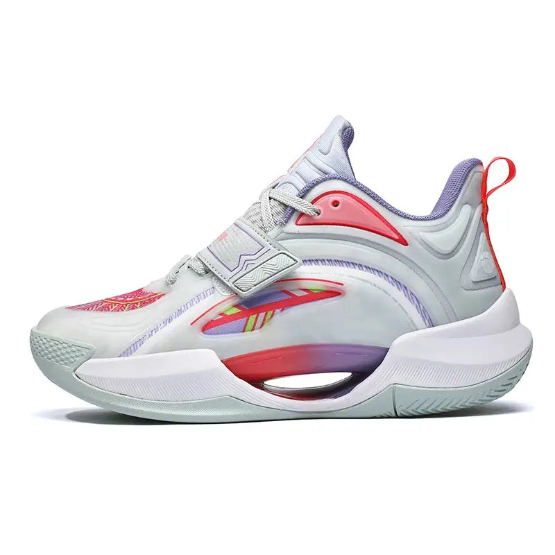 Unisex Basketball Shoes Rebound Wear-resistant Breathable Sneakers Shock-absorbing Flat Sports Shoes for Men Women - Chicchar Fashion