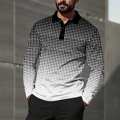 Geometric Print Men's Polo