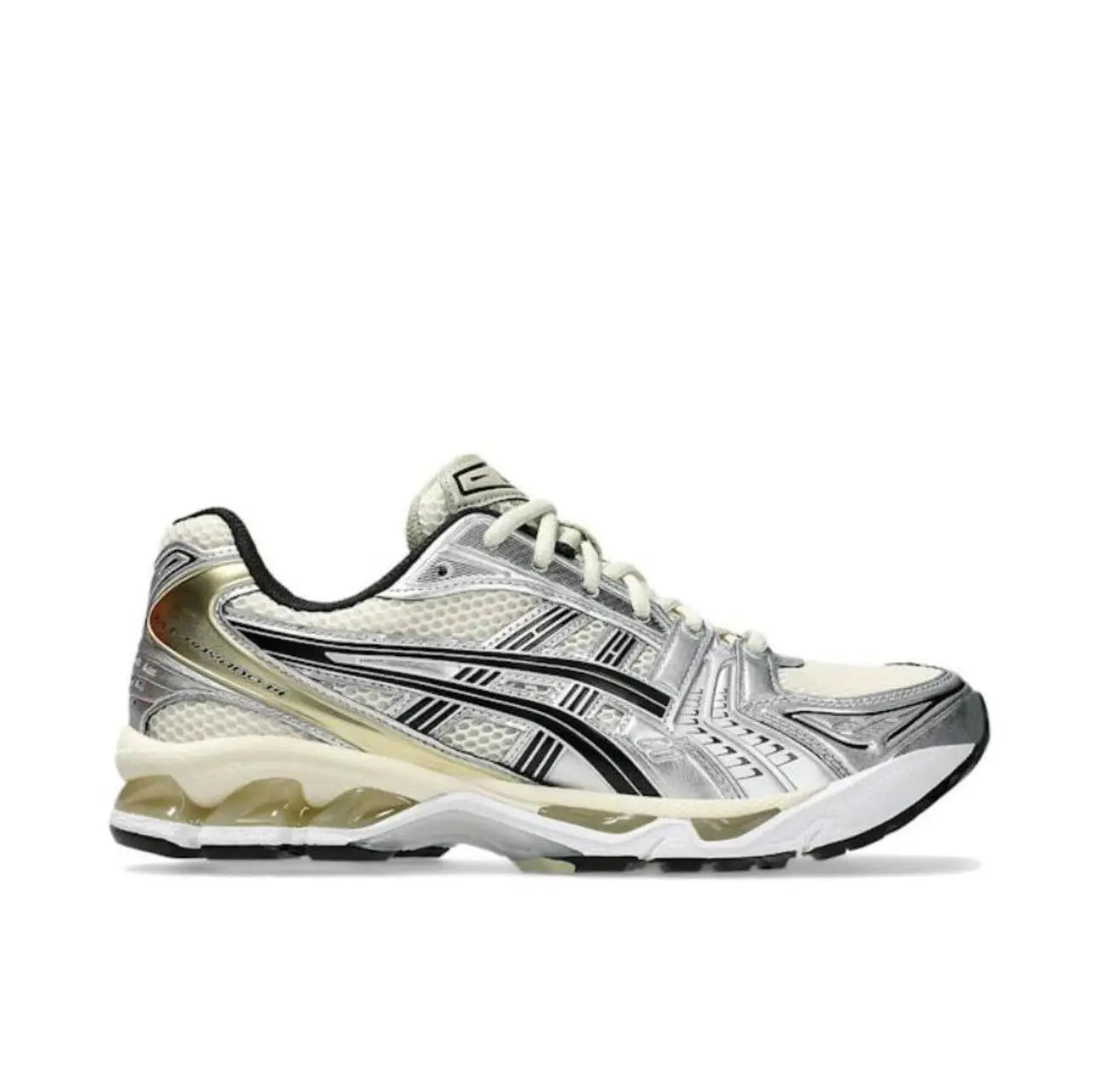 ASICS Comfortable Shock-absorbing and Wear-resistant Low Top Running Shoes for Both Men and Women in Beige Silver 1203A537-200 - Chicchar Fashion