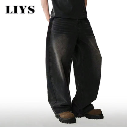 Men's Cotton Wide Leg Jeans