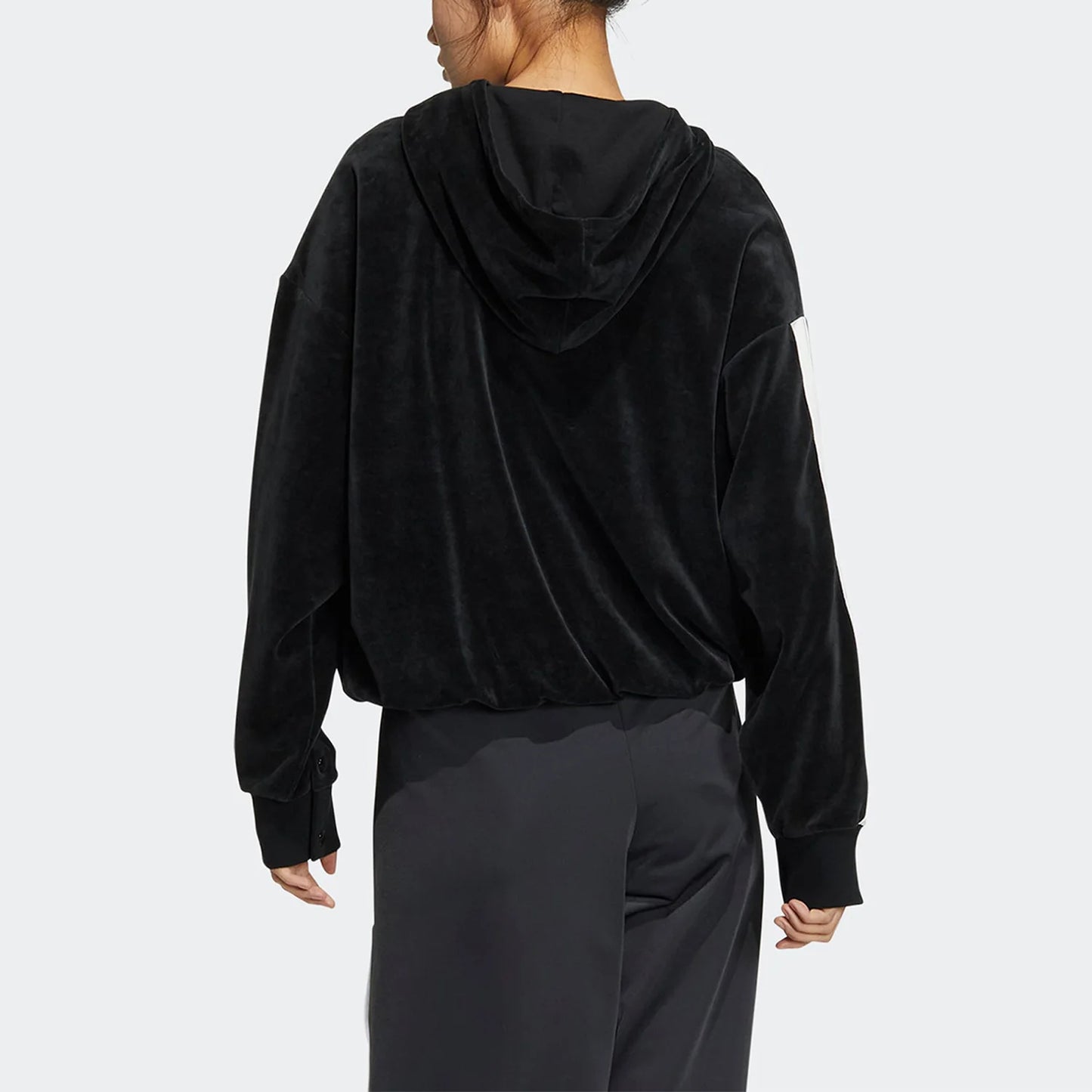 Adidas Polyester Three Stripes Hoodie