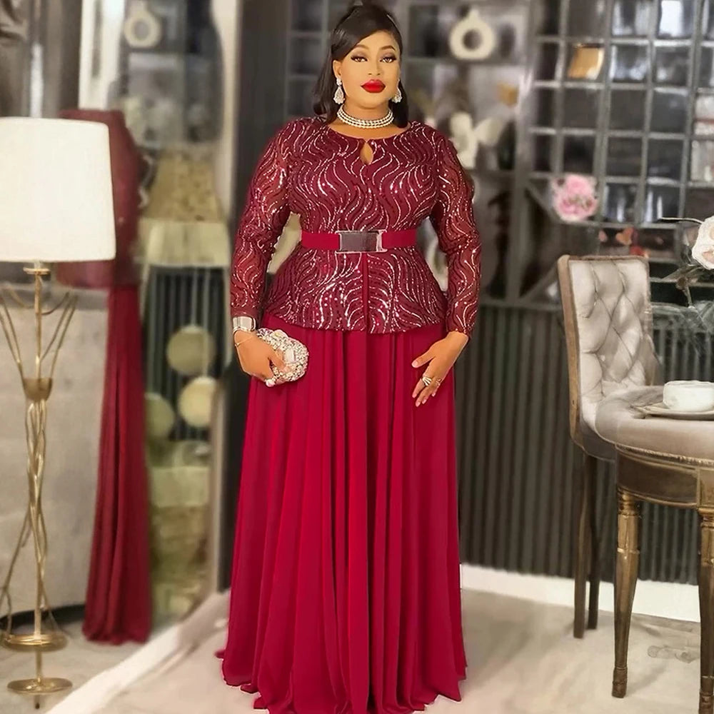 African Dashiki Pleated Maxi