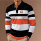 Polyester Stripe Polo Shirt