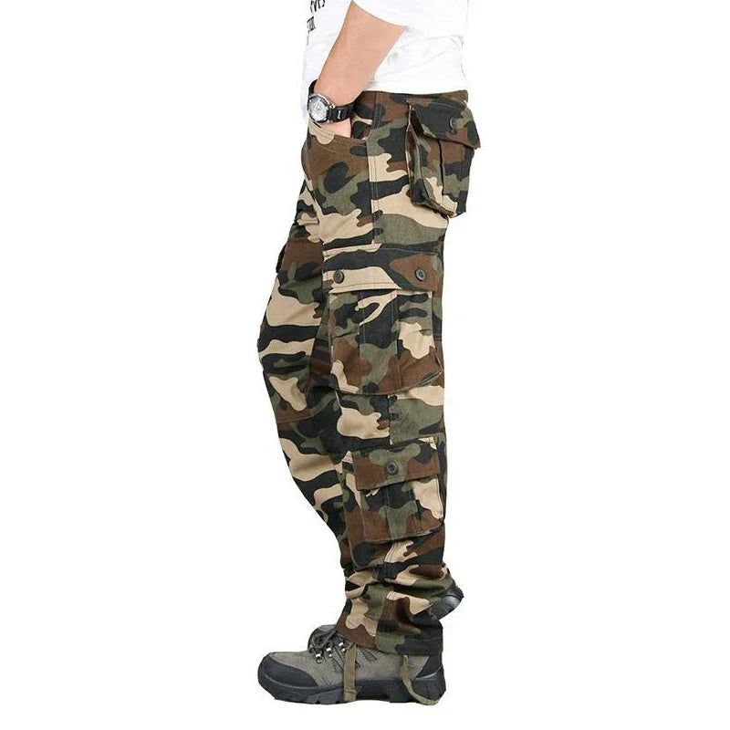 TrailGuard Men’s Tactical Cotton Cargo Hiking Pants