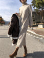 Wool Acrylic Turtleneck Dress
