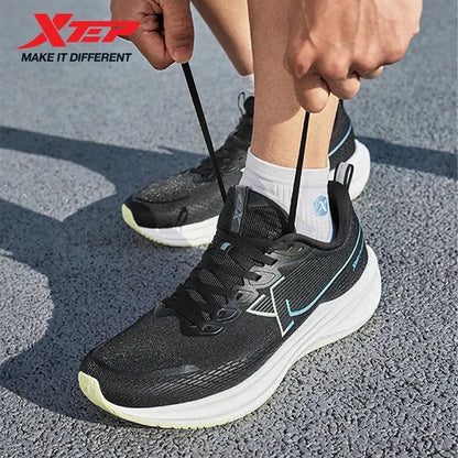 Xtep Kunpeng Running Shoes for Men 2025 Summer Shock-absorbing Rebound Lightweight Breathable Mesh Sport Shoes 875219110025 - Chicchar Fashion
