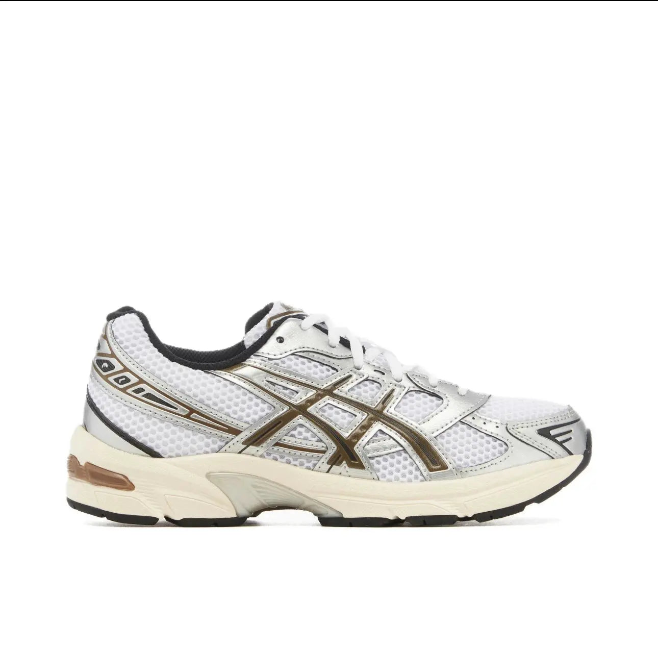 Asics  Practical Retro Versatile Comfortable Daily Low Top Running Shoes Men's White Brown 1201A256-113 - Chicchar Fashion
