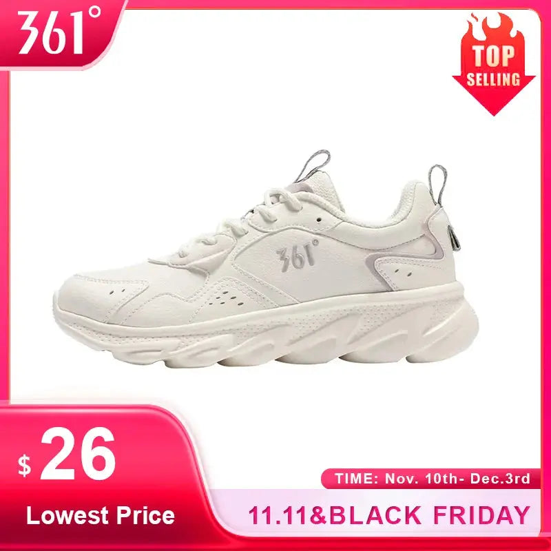 361 Degrees Women's Running Sports Shoes Shock Absorption Rebound All-match Fashion Comfortable Sneakers Male 682232237 - Chicchar Fashion