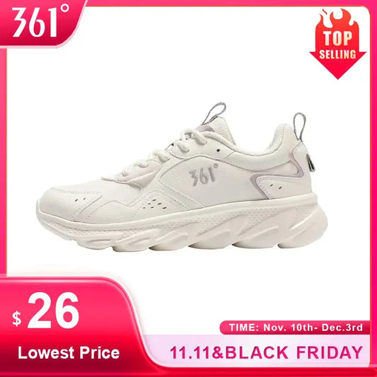 361 Degrees Women's Running Sports Shoes Shock Absorption Rebound All-match Fashion Comfortable Sneakers Male 682232237 - Chicchar Fashion