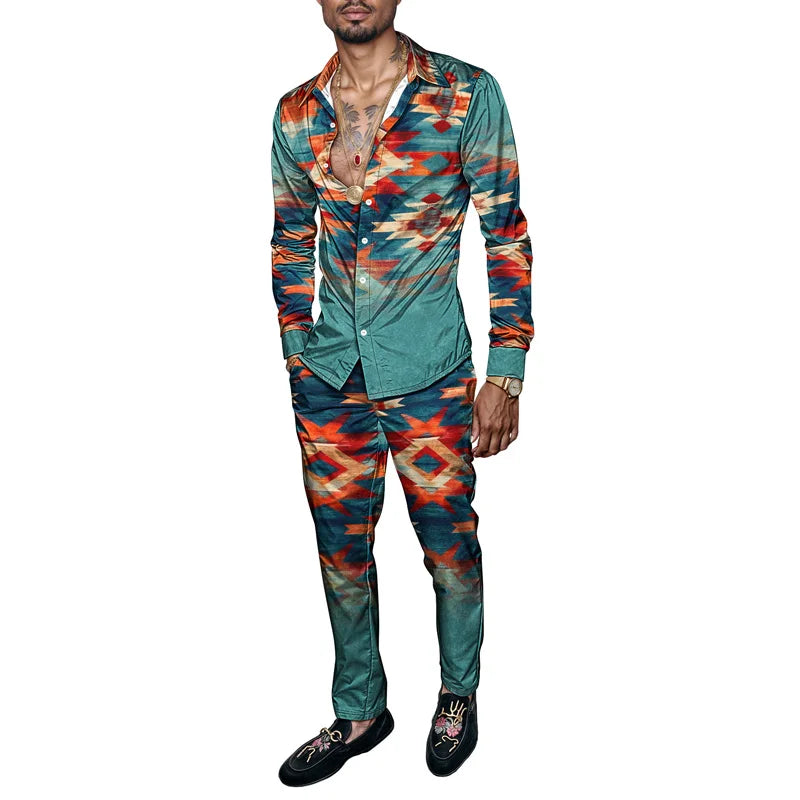 3D Print Men's Polyester Set