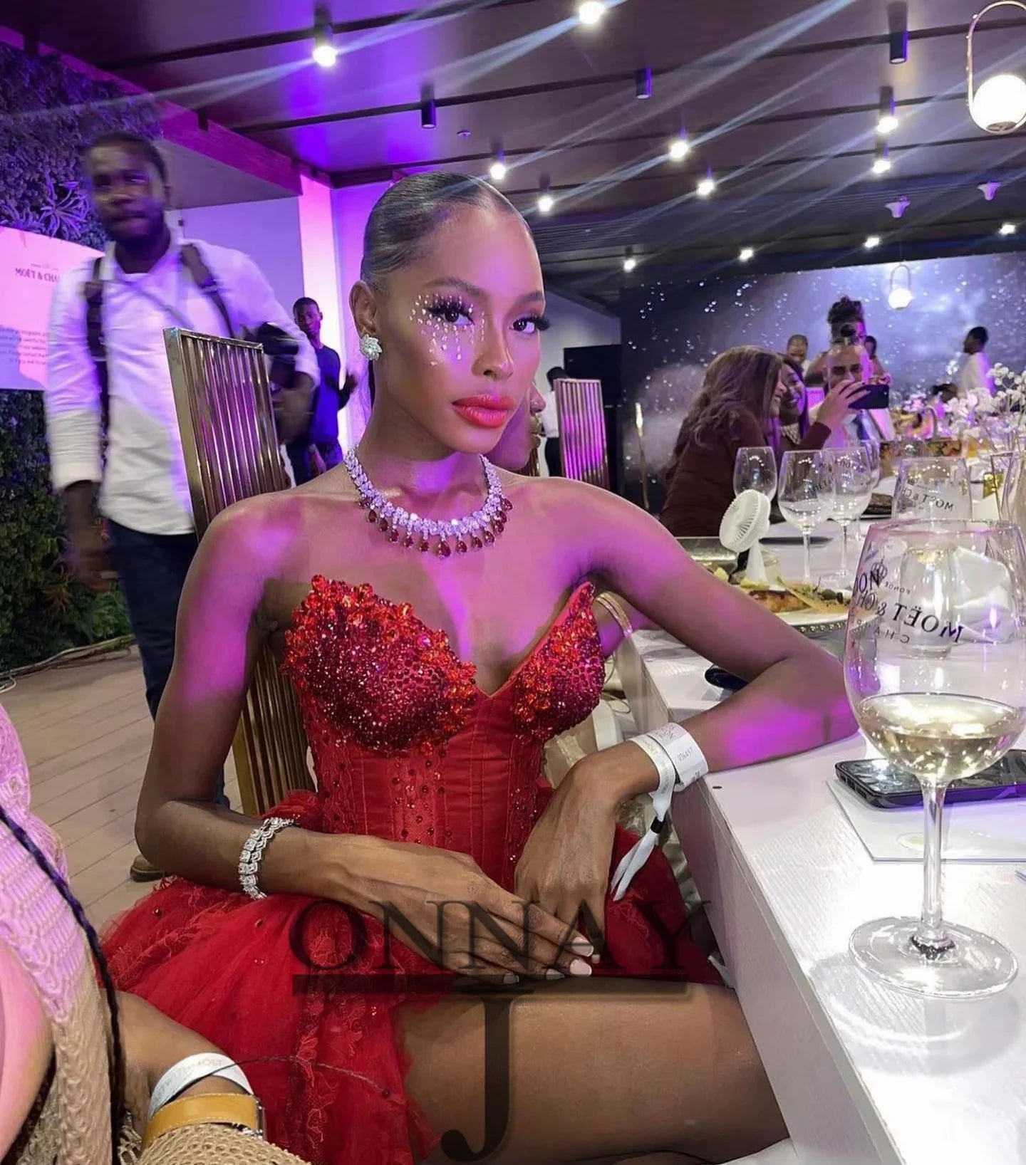 Satin Sweetheart Mini Dress