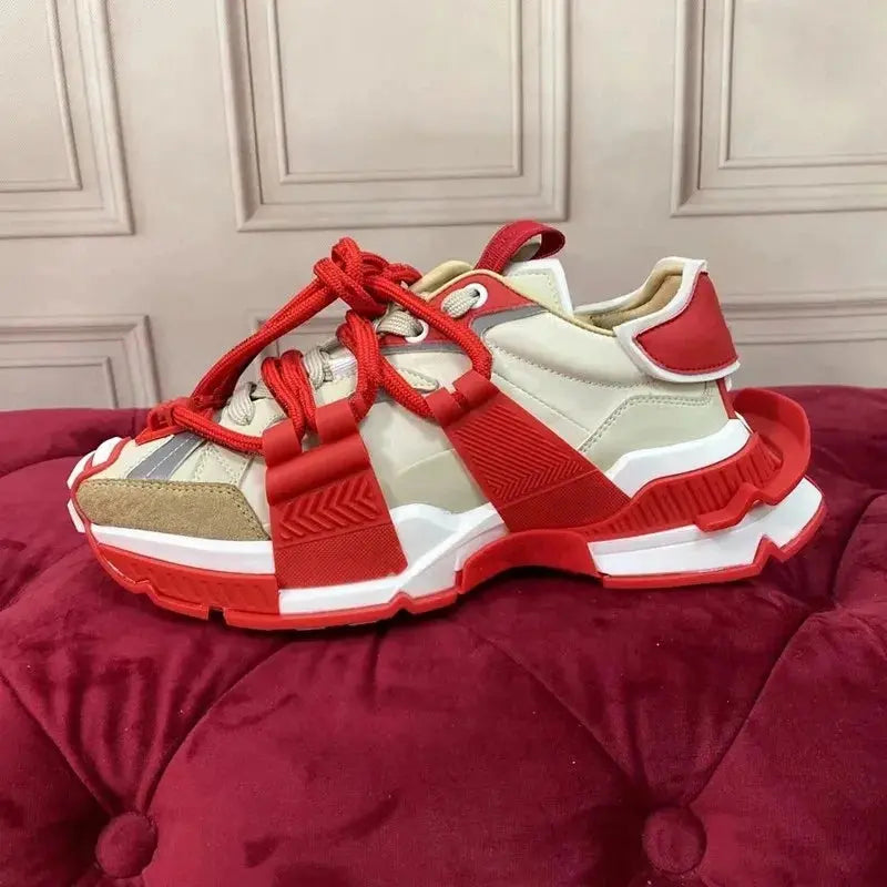 Men's shoes 2025 autumn new versatile breathable sports casual thick sole height increasing Forrest Gump dad shoes low top trend - Chicchar Fashion