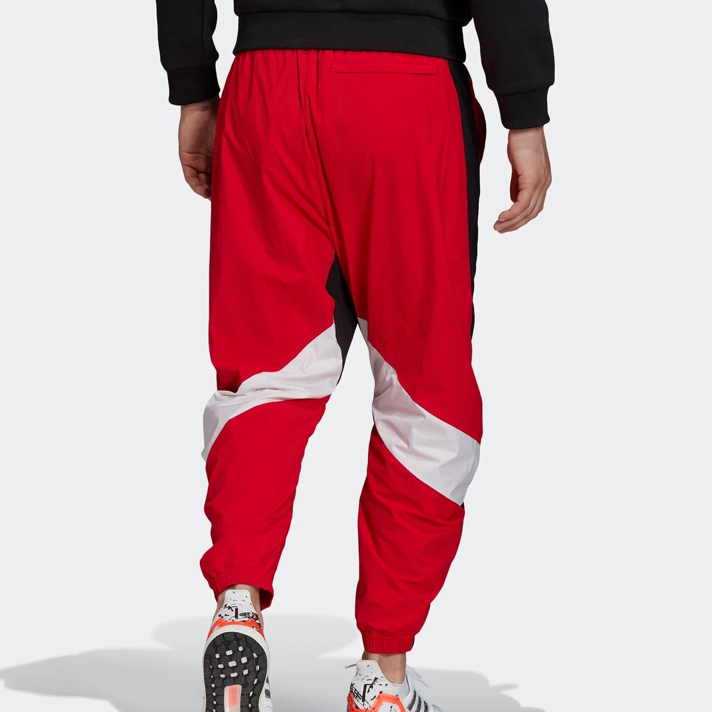 Adidas Men's Red Tapered Pants