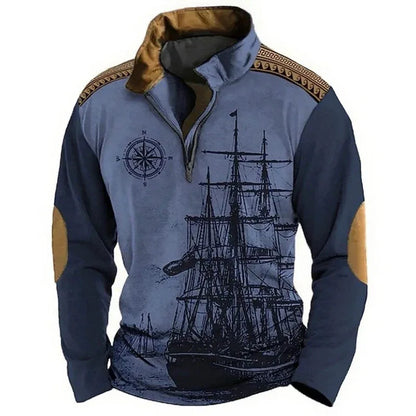 Men's 3D Polyester Long Sleeve