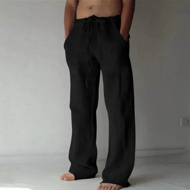 Cotton Linen Baggy Pants