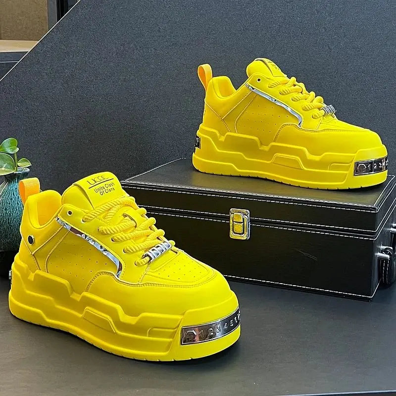 Trendy Yellow Sneakers - Chicchar Fashion