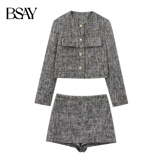 Polyester High-Waist Two-Piece