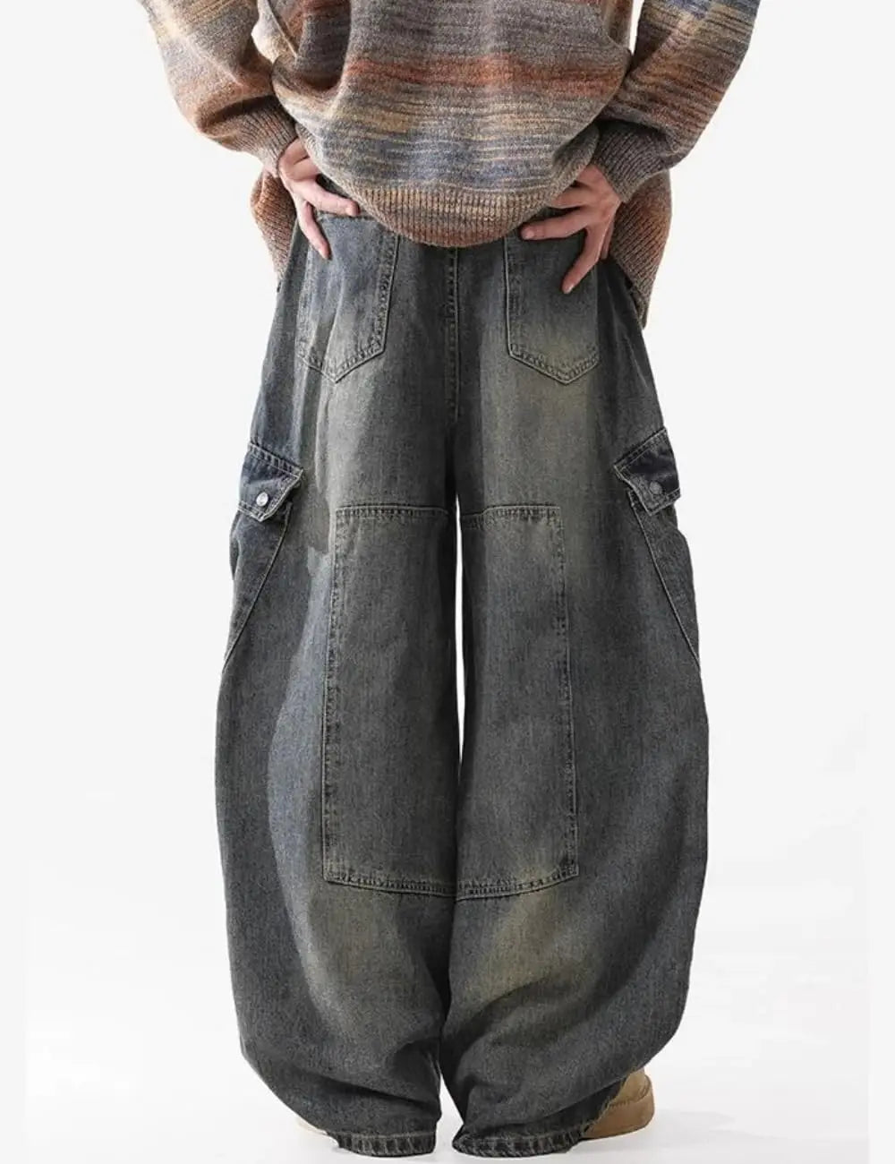 Baggy Barrel Cargo Denim