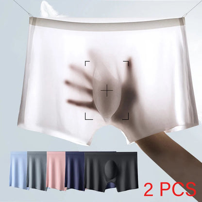 Men's Ice Silk Thin Boxers Chicchar Fashion