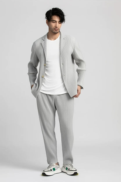 Retro Indigo Men's Straight-Leg Chunky Overalls