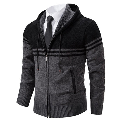 Men's Fleece Zip Stand Collar Chicchar Fashion