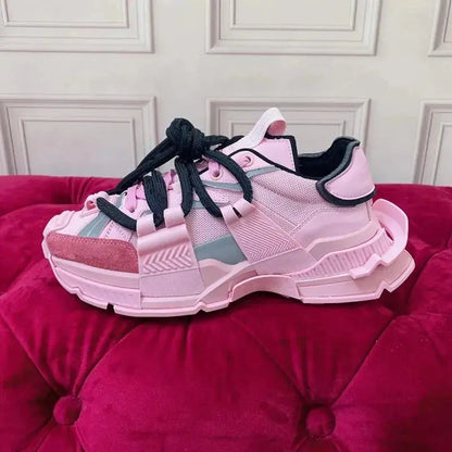 Men's shoes 2025 autumn new versatile breathable sports casual thick sole height increasing Forrest Gump dad shoes low top trend - Chicchar Fashion