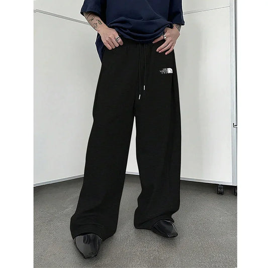 Men's White Baggy Wide Pants