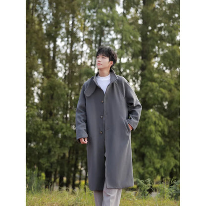 Men's Wool-Look Stand Coat