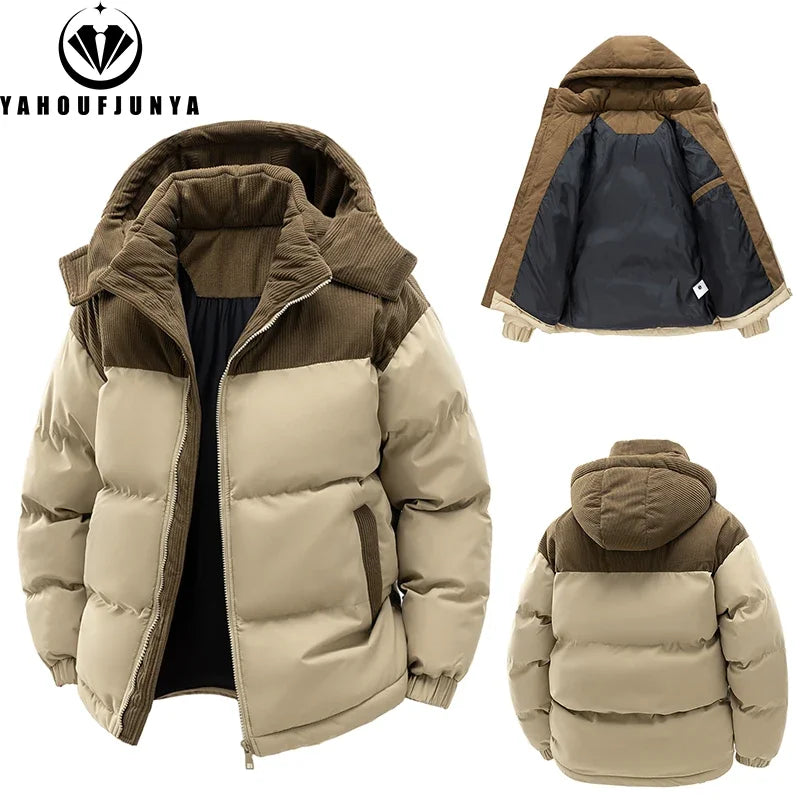 Men's Removable Hood Parka