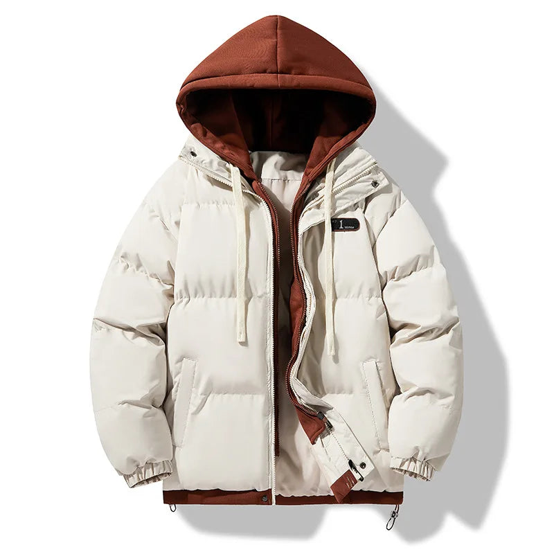 Men's Hooded Thick Cotton Coat