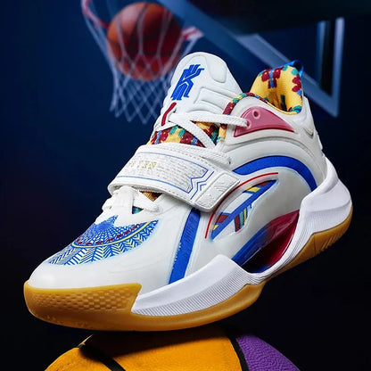 Unisex Basketball Shoes Rebound Wear-resistant Breathable Sneakers Shock-absorbing Flat Sports Shoes for Men Women - Chicchar Fashion