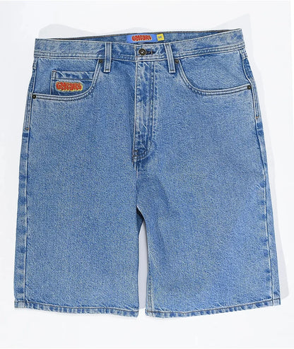 Skateboard Denim Wide Shorts