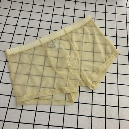 Sheer Nylon Low-Waist Boxers Chicchar Fashion