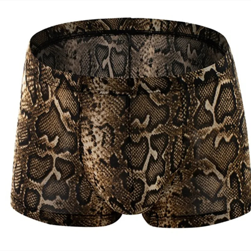 Men Snakeskin Boxer Shorts Chicchar Fashion