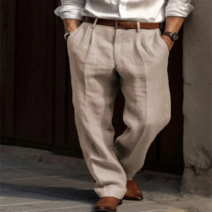 Men's Linen Stand-Pocket Pants