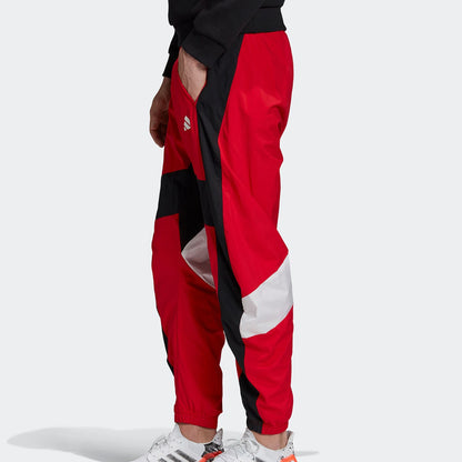 Adidas Men's Red Tapered Pants