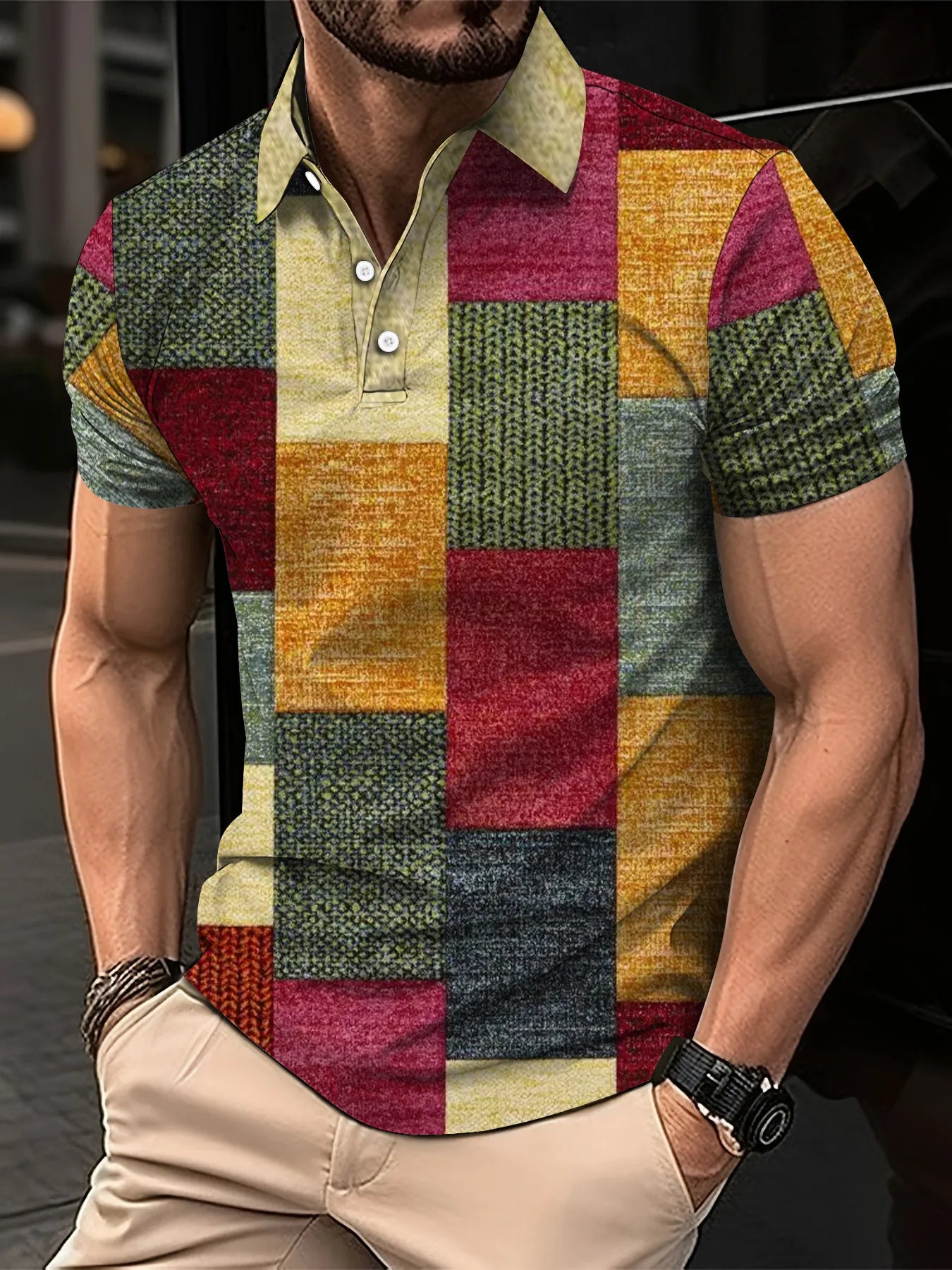 Polyester Slim Fit Polo Shirt