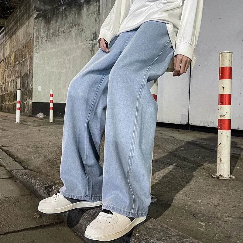 Korean Loose Straight Jeans