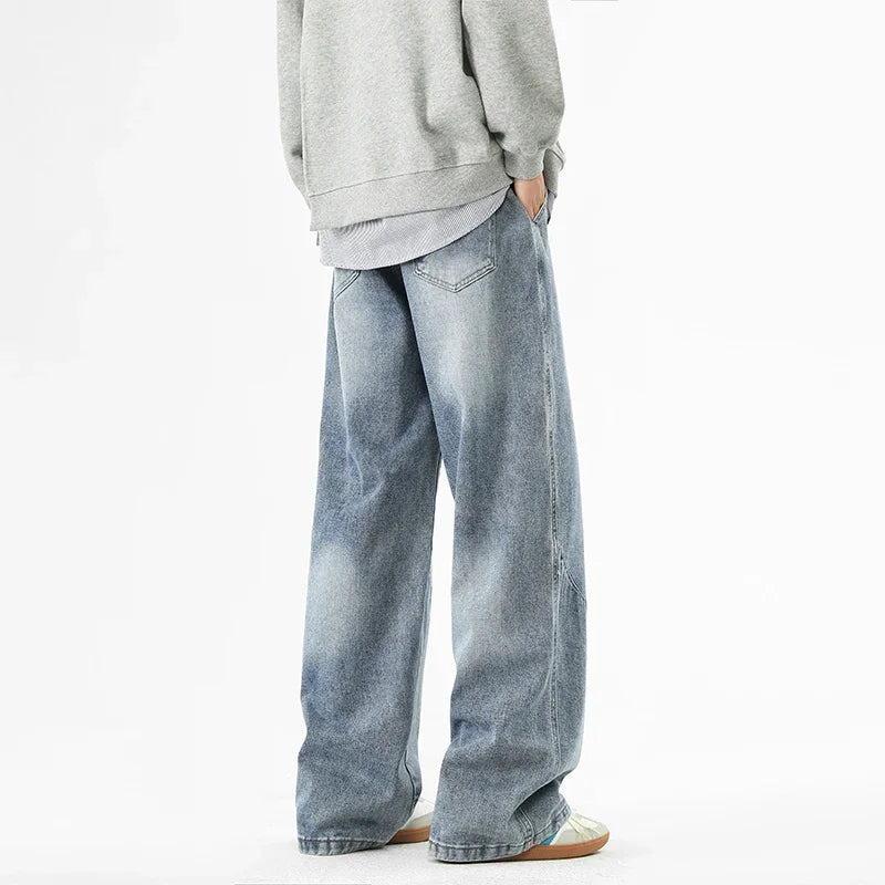 Baggy Wide-Leg Cotton Jeans