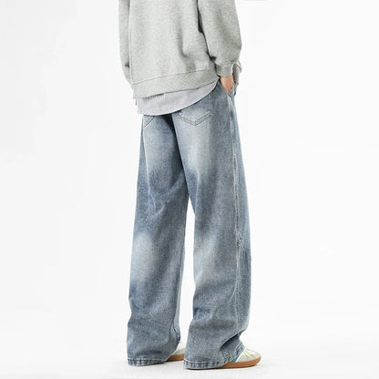 Baggy Wide-Leg Cotton Jeans