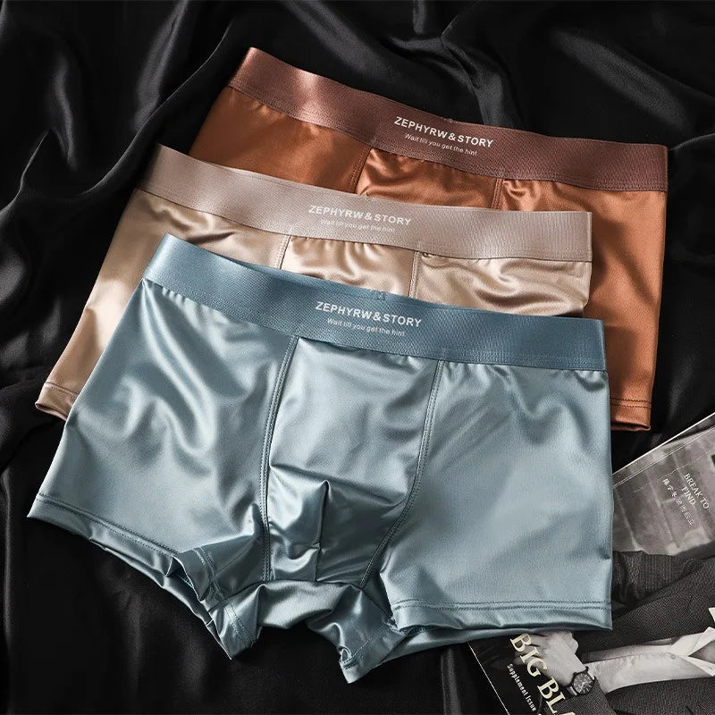 Ice Silk Satin Men's Boxers Chicchar Fashion