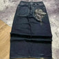 Y2K High Waist Embroidered Jeans