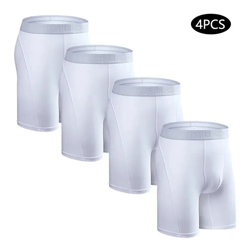 4pc Cotton Long Boxer Briefs Chicchar Fashion