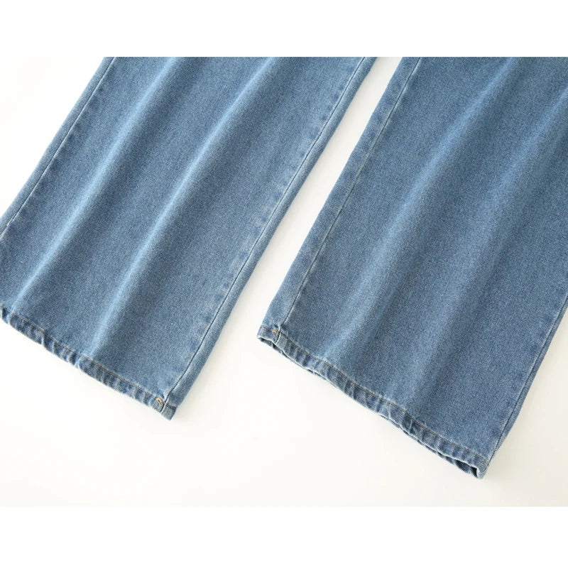 MUJER High Waist Wide Jeans